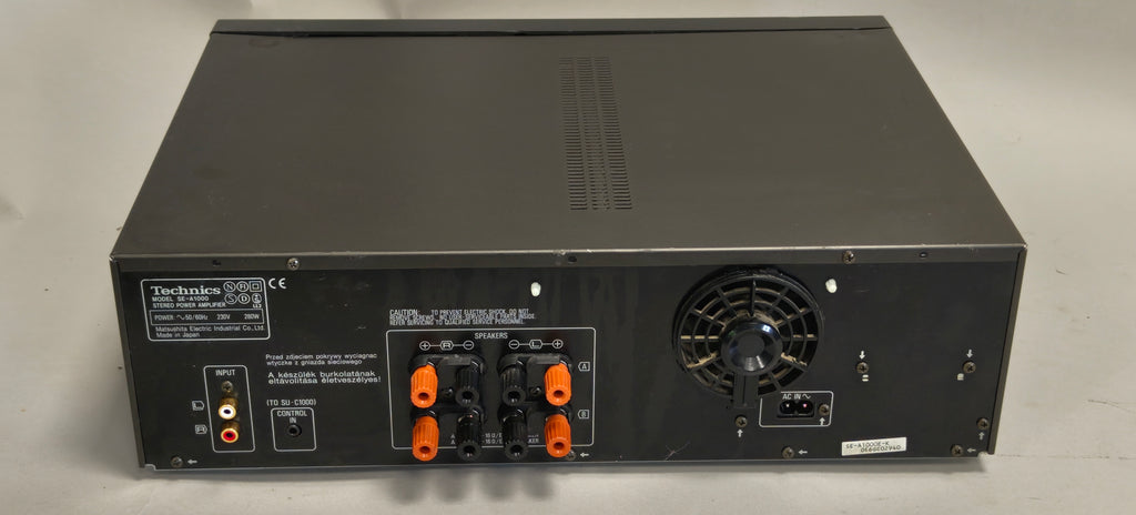 Technics SE-A1000 – A1000 Reference Stereo Power Amplifier