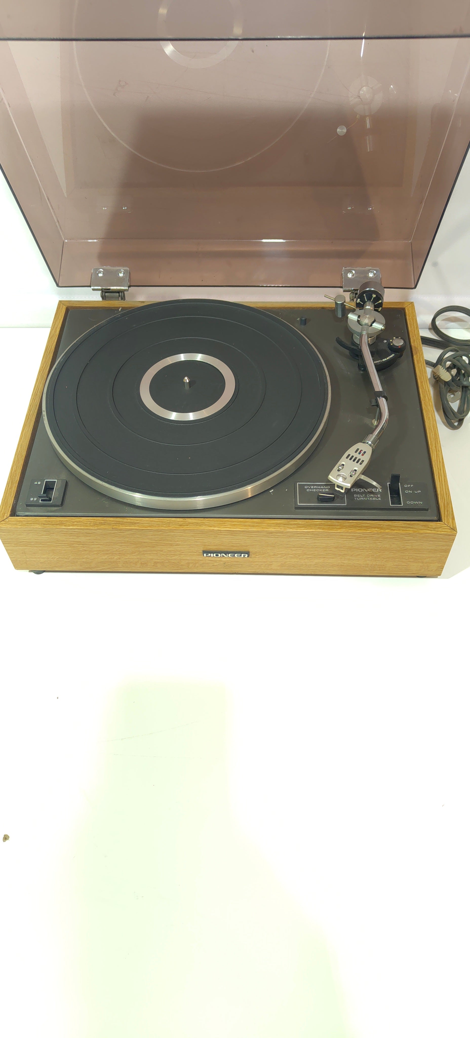 Pioneer PL-12D-II – vintage vinilinių plokštelių grotuvas