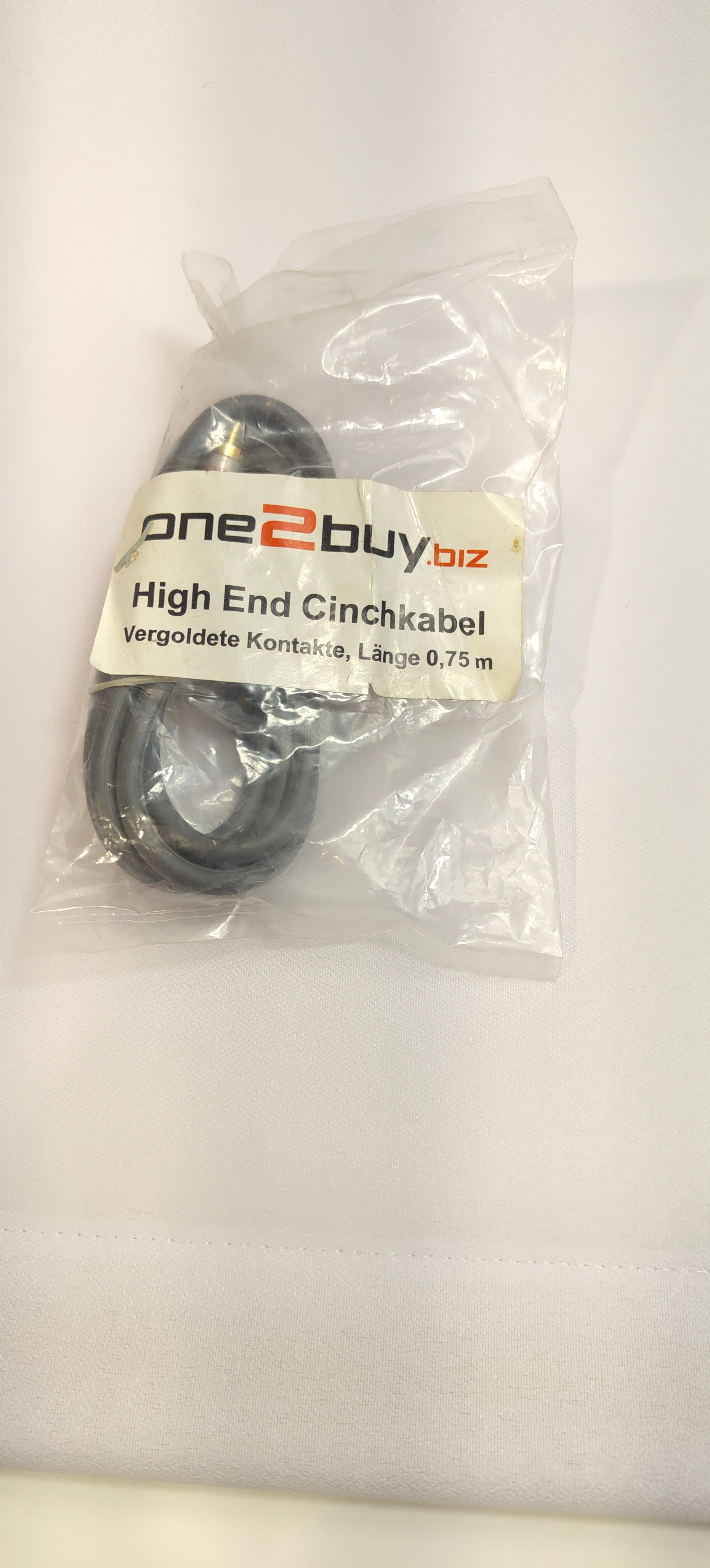 High End 2xRCA (Cinch) garso kabelis – 0,75 m